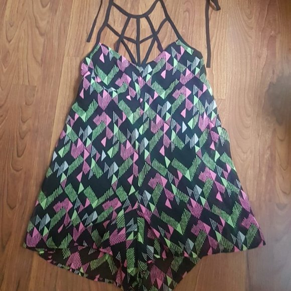 Jumpsuit with halter straps for Women - Picture 1 of 4